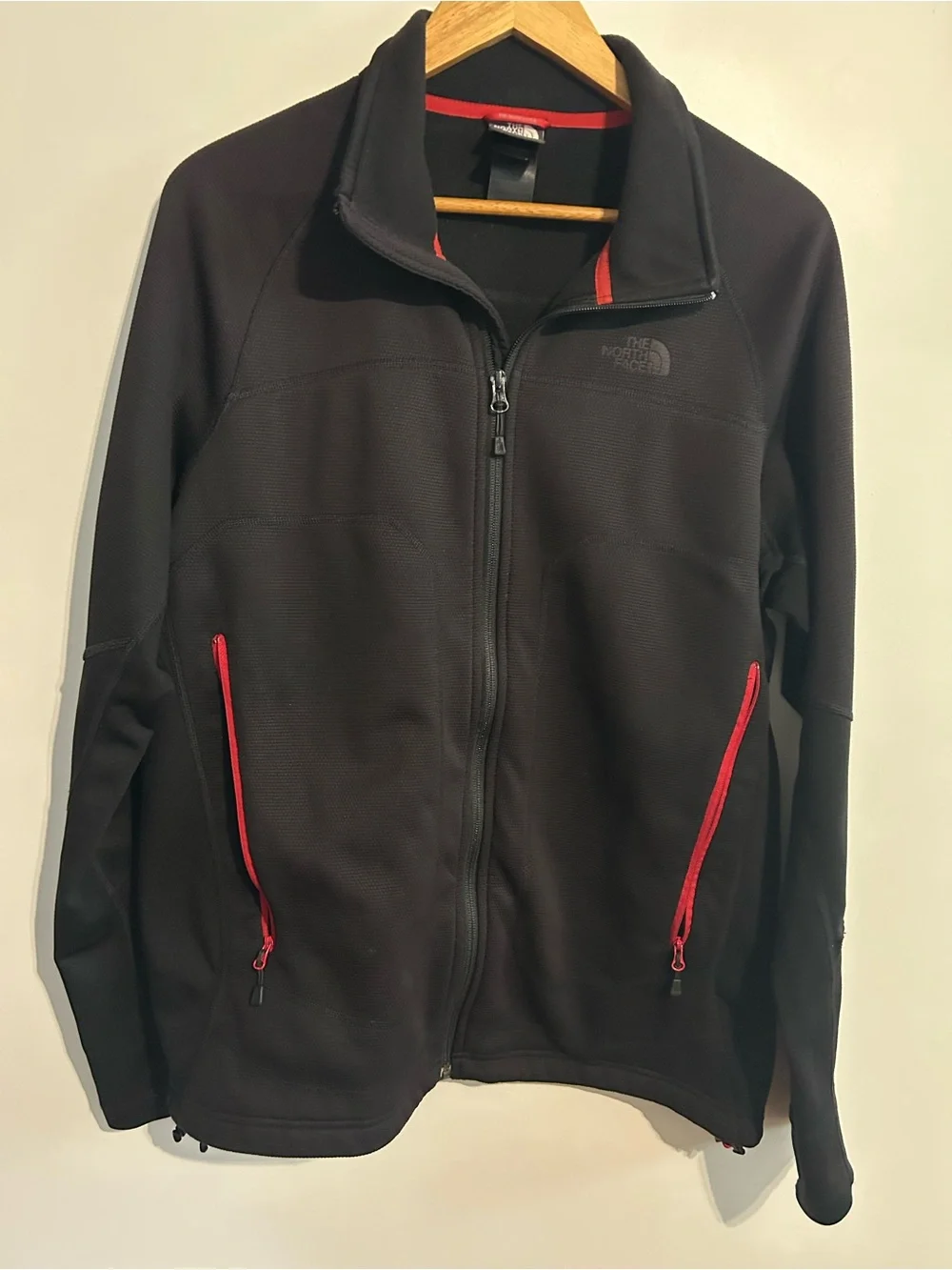 The North Face Black Jacket with Red Accents